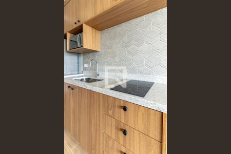 Cozinha de apartamento para alugar com 1 quarto, 30m² em Moema, São Paulo