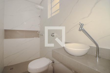 Banheiro de kitnet/studio à venda com 1 quarto, 50m² em Petrópolis, Porto Alegre