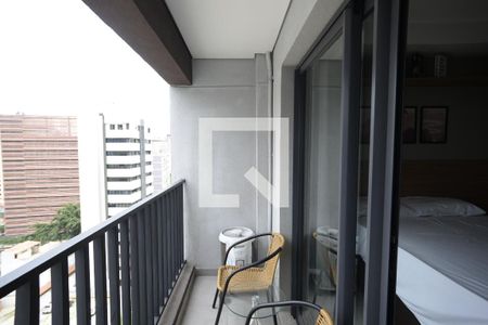 Sacada de kitnet/studio para alugar com 1 quarto, 23m² em Paraíso, São Paulo