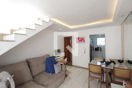 Sala de casa para alugar com 2 quartos, 78m² em Vila Jardim Leblon, Belo Horizonte