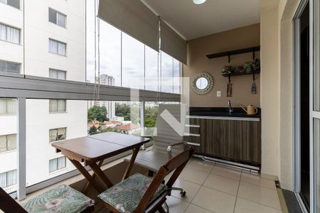 Varanda da Sala de apartamento à venda com 1 quarto, 43m² em Cambuci, São Paulo