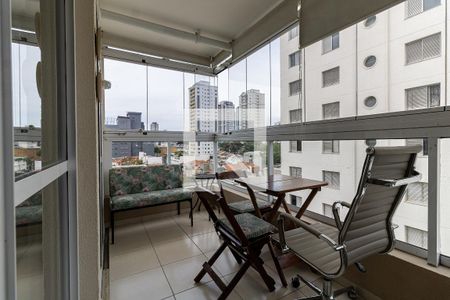 Varanda da Sala de apartamento à venda com 1 quarto, 43m² em Cambuci, São Paulo