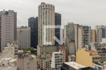 Sacada da Sala de apartamento à venda com 1 quarto, 37m² em Vila Buarque, São Paulo