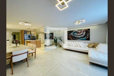 Sala de apartamento para alugar com 3 quartos, 147m² em Gonzaga, Santos