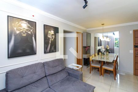 Sala de apartamento à venda com 2 quartos, 60m² em Sagrada Família, Belo Horizonte