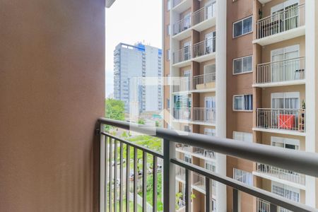 Varanda da Sala de apartamento para alugar com 1 quarto, 24m² em Jardim Caravelas, São Paulo