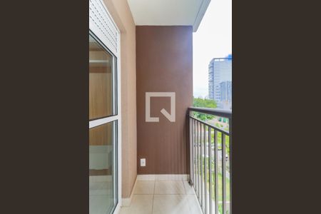 Varanda da Sala de apartamento para alugar com 1 quarto, 24m² em Jardim Caravelas, São Paulo