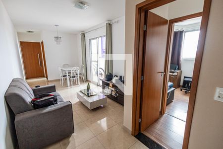 Sala de apartamento à venda com 3 quartos, 80m² em Santa Branca, Belo Horizonte