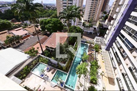 Vista da  Varanda da Sala de apartamento para alugar com 1 quarto, 53m² em Setor Marista, Goiânia