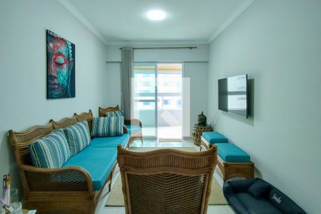 Sala de apartamento para alugar com 2 quartos, 88m² em Guilhermina, Praia Grande