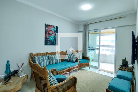 Sala de apartamento para alugar com 2 quartos, 88m² em Guilhermina, Praia Grande