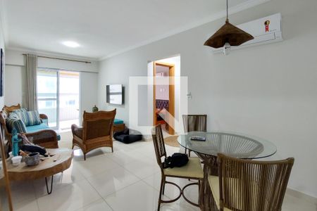 Sala de apartamento para alugar com 2 quartos, 88m² em Guilhermina, Praia Grande