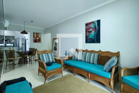 Sala de apartamento para alugar com 2 quartos, 88m² em Guilhermina, Praia Grande