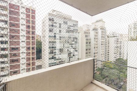 Varanda da Sala de apartamento à venda com 4 quartos, 246m² em Higienópolis, São Paulo