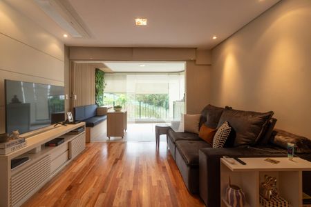 Sala de apartamento à venda com 2 quartos, 112m² em Paraíso do Morumbi, São Paulo