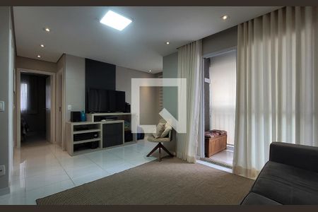 Sala de apartamento à venda com 2 quartos, 66m² em Vila Metalúrgica, Santo André