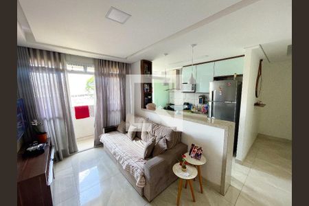 Sala de apartamento para alugar com 2 quartos, 57m² em Jk, Contagem