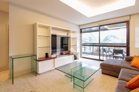 Sala de apartamento para alugar com 4 quartos, 205m² em Barra da Tijuca, Rio de Janeiro