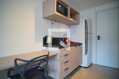 Cozinha de kitnet/studio para alugar com 1 quarto, 25m² em Bela Vista, Porto Alegre