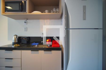 Cozinha de kitnet/studio para alugar com 1 quarto, 25m² em Bela Vista, Porto Alegre