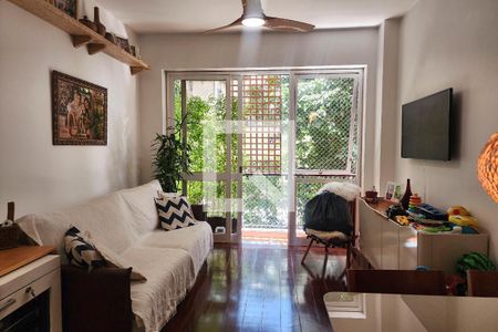 Sala de apartamento para alugar com 2 quartos, 65m² em Humaitá, Rio de Janeiro