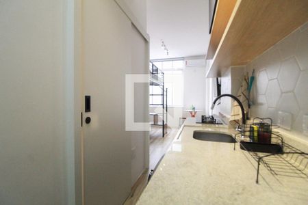 Cozinha de kitnet/studio para alugar com 1 quarto, 20m² em Botafogo, Rio de Janeiro