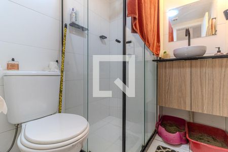 Banheiro de apartamento à venda com 1 quarto, 28m² em Vila Buarque, São Paulo