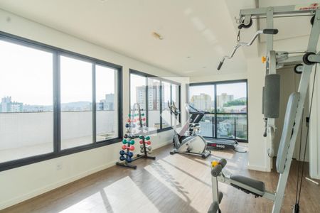 Área comum - Academia de apartamento à venda com 1 quarto, 50m² em Santana, Porto Alegre