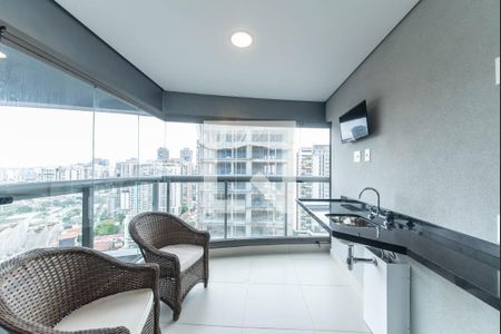 Varanda de apartamento à venda com 1 quarto, 50m² em Jardim das Acácias, São Paulo