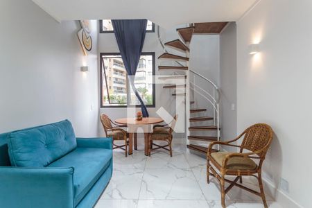 Sala de apartamento à venda com 1 quarto, 49m² em Vila Olímpia, São Paulo