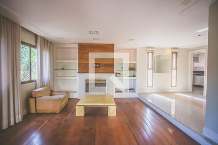 Sala de Estar - Lareira de apartamento à venda com 4 quartos, 200m² em Vila Clementino, São Paulo