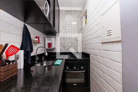 Cozinha de kitnet/studio à venda com 1 quarto, 30m² em Bela Vista, São Paulo