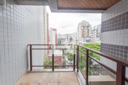 Varanda da Sala de apartamento à venda com 2 quartos, 75m² em Santo Antônio, Belo Horizonte