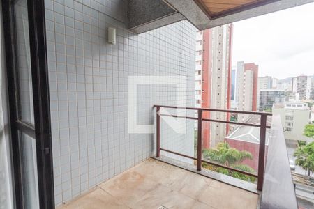 Varanda da Sala de apartamento à venda com 2 quartos, 75m² em Santo Antônio, Belo Horizonte