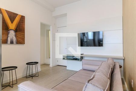 Sala de apartamento para alugar com 1 quarto, 35m² em Santa Cecilia, São Paulo