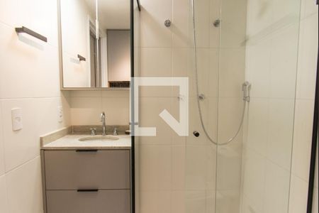 Banheiro de kitnet/studio para alugar com 1 quarto, 23m² em Vila Mariana, São Paulo