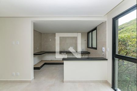 Cozinha de apartamento para alugar com 2 quartos, 61m² em Buritis, Belo Horizonte