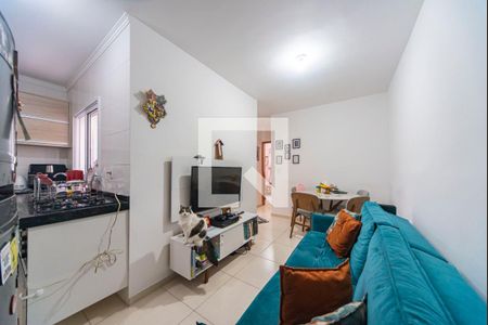 Sala de apartamento à venda com 2 quartos, 55m² em Jardim Las Vegas, Santo André