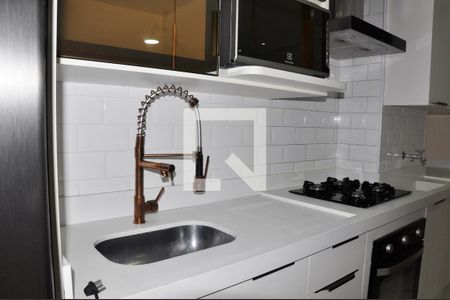 Detalhe Sala, Sala de Jantar, Cozinha e Área de Serviço de apartamento para alugar com 1 quarto, 42m² em Vila Pirituba, São Paulo