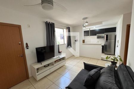 Sala de apartamento para alugar com 2 quartos, 45m² em Residencial Jequitibá, Ribeirão Preto