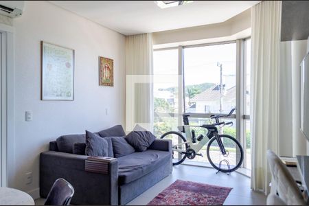 Sala de apartamento para alugar com 1 quarto, 75m² em Jurerê Internacional, Florianópolis