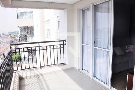 Varanda da Sala e Sala de Jantar de apartamento para alugar com 2 quartos, 64m² em Vila Mangalot, São Paulo