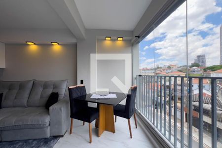 Varanda de kitnet/studio à venda com 1 quarto, 37m² em Vila Firmiano Pinto, São Paulo