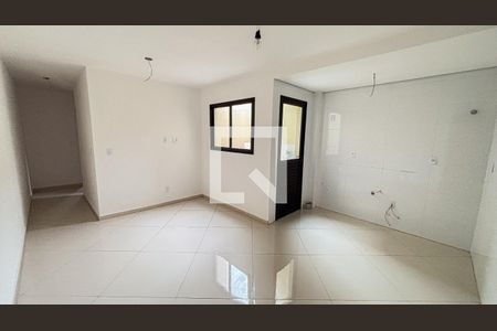 Sala - Sala de Jantar - cozinha de apartamento à venda com 2 quartos, 65m² em Vila Junqueira, Santo André