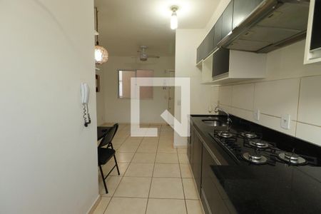 Cozinha de apartamento para alugar com 2 quartos, 42m² em Antonio Marincek, Ribeirão Preto