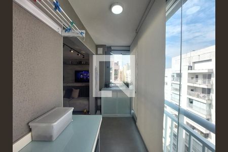 Varanda da Sala de apartamento à venda com 2 quartos, 63m² em Vila Isa, São Paulo