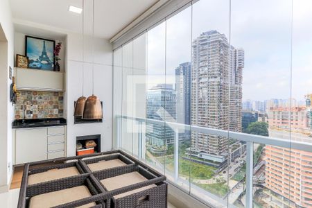 Varanda Gourmet de apartamento à venda com 3 quartos, 116m² em Jardim das Acácias, São Paulo