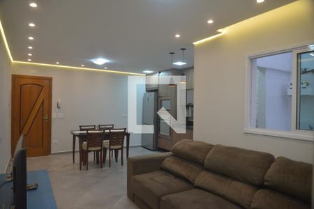 Sala de apartamento para alugar com 2 quartos, 69m² em Vila Alzira, Santo André