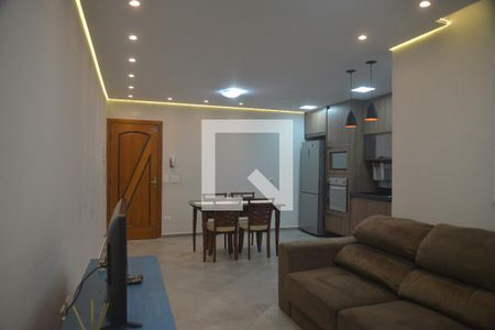 Sala de apartamento para alugar com 2 quartos, 69m² em Vila Alzira, Santo André