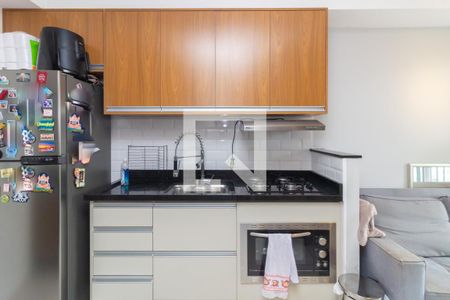 Cozinha  de apartamento à venda com 1 quarto, 28m² em Jardim da Gloria, São Paulo